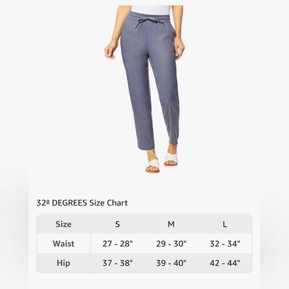 32 Degrees Ladies' Linen Blend Pant NWT small - Picture 3 of 10